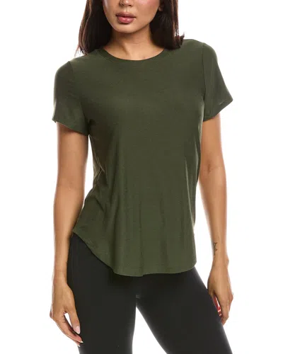 Beyond Yoga Featherweight On The Down Low T-shirt In Burgundy