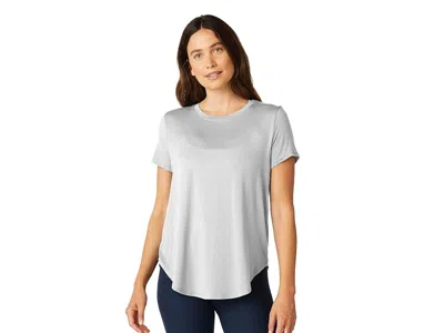 Beyond Yoga Featherweight On The Down Low T-shirts In Gray