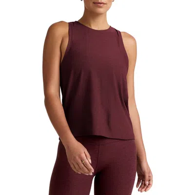 Beyond Yoga Featherweight Rebalance Tank In Burgundy