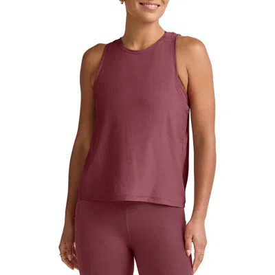 Beyond Yoga Featherweight Rebalance Tank In Burgundy