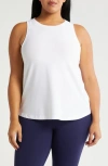 Beyond Yoga Featherweight Rebalance Tank In Cloud White