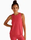 Beyond Yoga Featherweight Rebalance Tank Top In Vivid Pink Heather In Pink