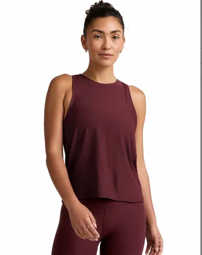 Beyond Yoga Featherweight Rebalance Tank Top In Midnight Burgundy In Brown