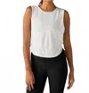 Beyond Yoga Featherweight Side Note Twist Tank In Cloud White In White