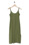Beyond Yoga Featherweight Simplicity Dress In Moss Green Heather