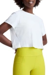 Beyond Yoga Featherweight Supreme Crop T-shirt In Cloud White