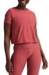Beyond Yoga Featherweight Supreme Crop T-shirt In Red