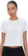 Beyond Yoga Featherweight Supreme Cropped Tee White