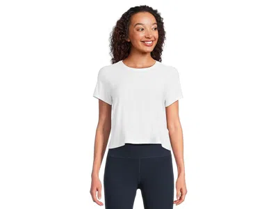 Beyond Yoga Featherweight Supreme Cropped T-shirts In White