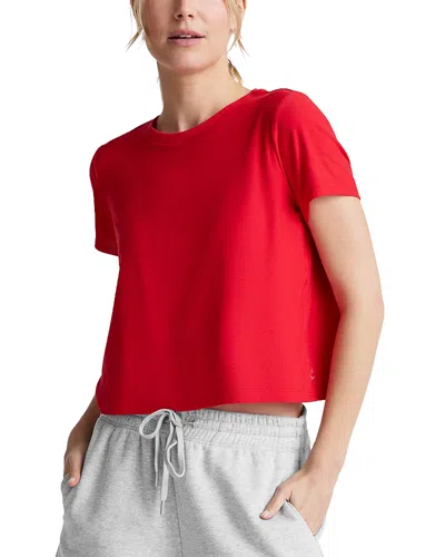 Beyond Yoga Featherweight Tee In Candy Apple Heather