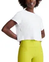 Beyond Yoga Featherweight Tee In Cloud White