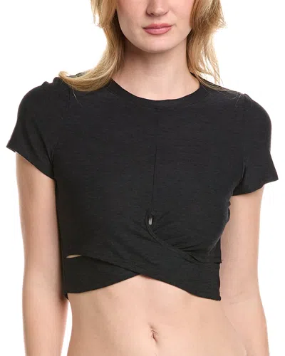 Beyond Yoga Featherweight Under Over Cropped T-shirt In Multi