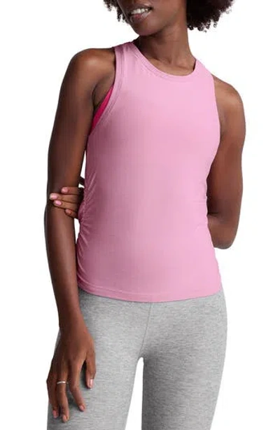 Beyond Yoga Featherweight Your Fit Ruched Tank Top In Pink