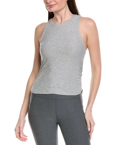 Beyond Yoga Featherweight Your Fit Shirred Tank In Gray