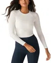 Beyond Yoga Featherweight Your Fit Top In Cloud White