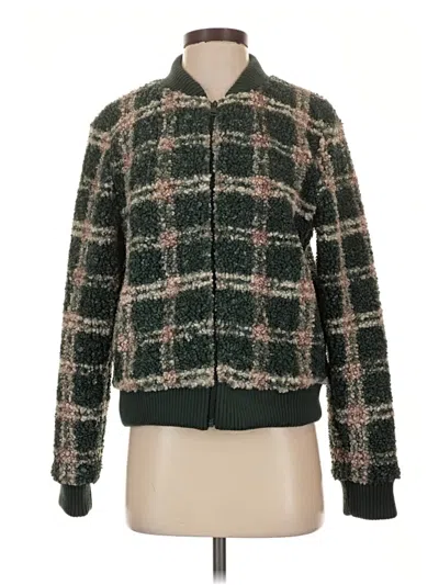 Pre-owned Beyond Yoga Fleece Jacket In Green