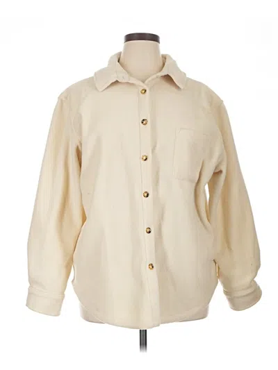 Pre-owned Beyond Yoga Fleece Jacket In Ivory