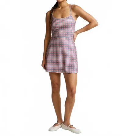 Beyond Yoga Forever Mini Dress In Sunwashed Gingham In Multi