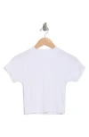 Beyond Yoga Formation Ribbed Crop T-shirt In White