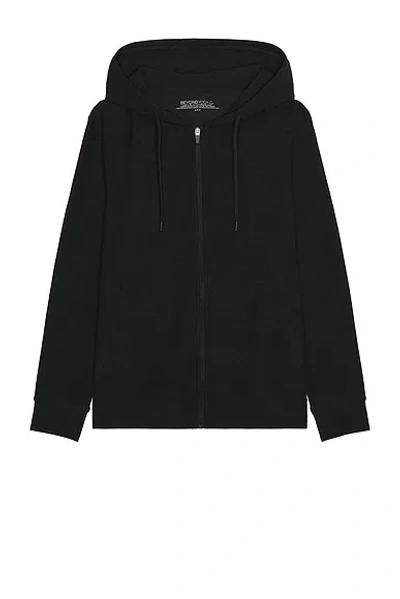 Beyond Yoga Freefit Zip Hoodie In Darkest Night