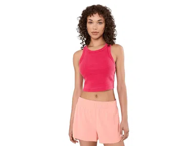 Beyond Yoga Garment Dye Rib Cropped Tank Top In Pink