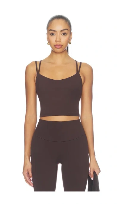 Beyond Yoga Glowzone Strappy Cropped Tank Top In Brown
