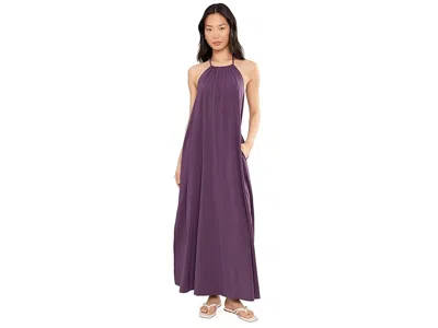 Beyond Yoga Go With The Flow Halter Dress In Purple