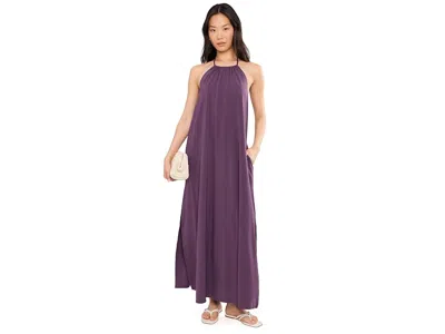 Beyond Yoga Halter Dress In Brilliant Blackberry In Purple