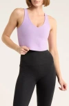 Beyond Yoga Good Day Space Dye Crop Tank In Purple