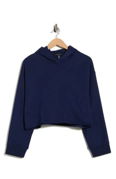 Beyond Yoga Happiness Crop Hoodie In Blue