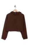 Beyond Yoga Happiness Crop Hoodie In Brown