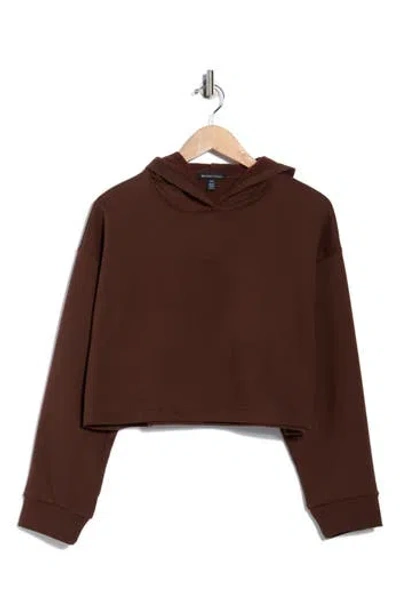 Beyond Yoga Happiness Crop Hoodie In Brown