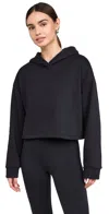 Beyond Yoga Happiness Crop Hoodie In Black