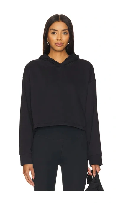 Beyond Yoga Happiness Cropped Hoodie In Black