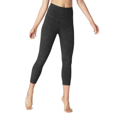 Beyond Yoga Space-dye High Waist Capri Legging In Darkest Night