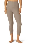 Beyond Yoga High Waist Capris In Birch Heather