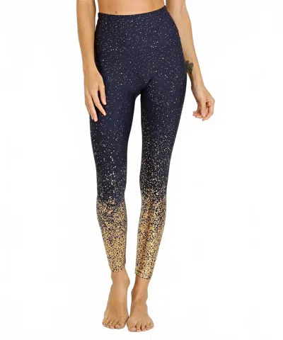 Beyond Yoga High Waist Midi Legging In Blues - Alloy Ombre
