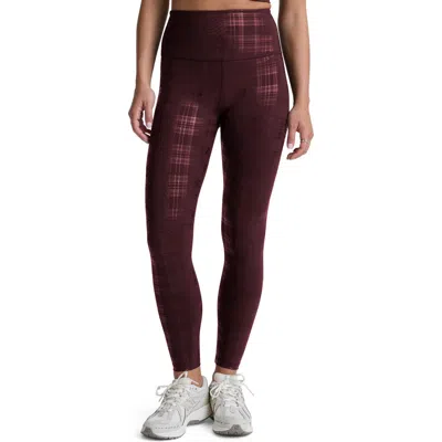Beyond Yoga High Waist Midi Leggings In Burgundy