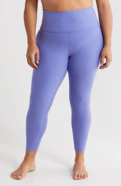 Beyond Yoga High Waist Midi Leggings In Indigo Heather