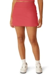 Beyond Yoga High Waist Movement Skort In Coral Glow Heather