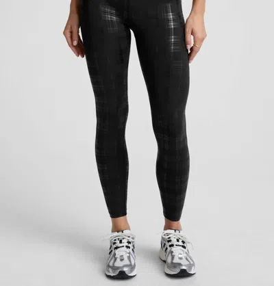 Beyond Yoga High Waisted Legging In Plaid Foil Black