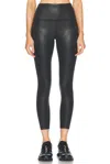 Beyond Yoga High Waisted Midi Legging In Black Foil