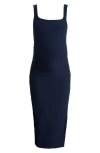 Beyond Yoga Icon Spacedye Maternity Dress In Nocturnal Navy
