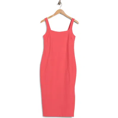 Beyond Yoga Icon Space Dye Midi Dress In Coral Glow Heather