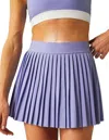 Beyond Yoga If You Pleats Mini Skirt In Periwinkle Cloud