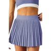Beyond Yoga If You Pleats Mini Skirt In Periwinkle Cloud In Periwinkle Cloud