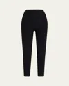 Beyond Yoga Caught In The Midi High-waist Space-dye Leggings In Black Onyx