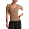Beyond Yoga Impulse Rib Classic Tank In Brown