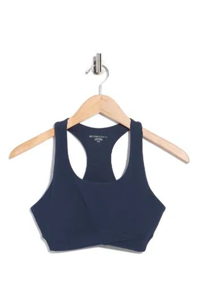 Beyond Yoga Impulse Rib Sports Bra In Blue