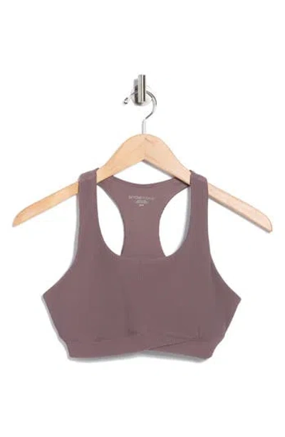 Beyond Yoga Impulse Rib Sports Bra In Purple